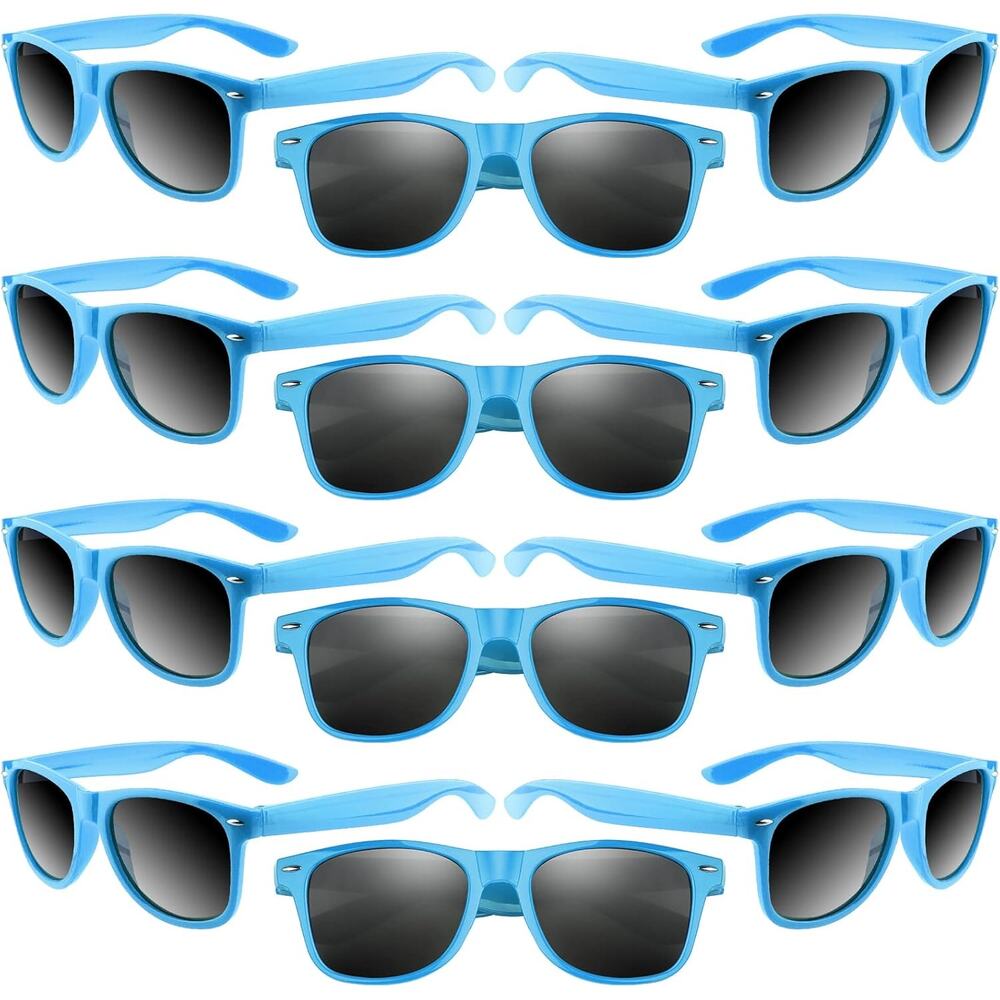 New Morcheiong 11pc Kids Blue Frame Pack Party Sunglasses Party Favors